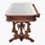Victorian Antique 19th C American Victorian Walnut Parlor Table New Leather Top For Sale - Image 3 of 14