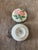 English English Hand-Painted Floral Miniature Covered Trinket Dish For Sale - Image 3 of 5