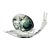 Handblown Glass Snail Sculpture – Murano Mid Century Art Glass For Sale