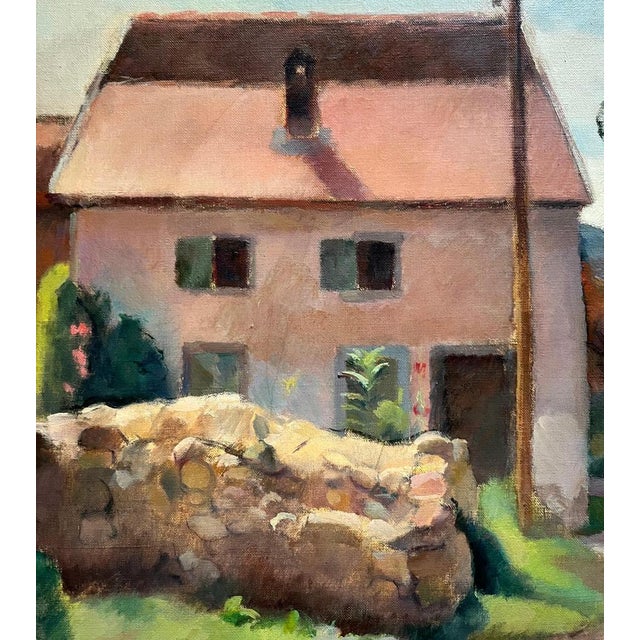 Fernand Blondin, Country House, Oil on Canvas For Sale - Image 5 of 11