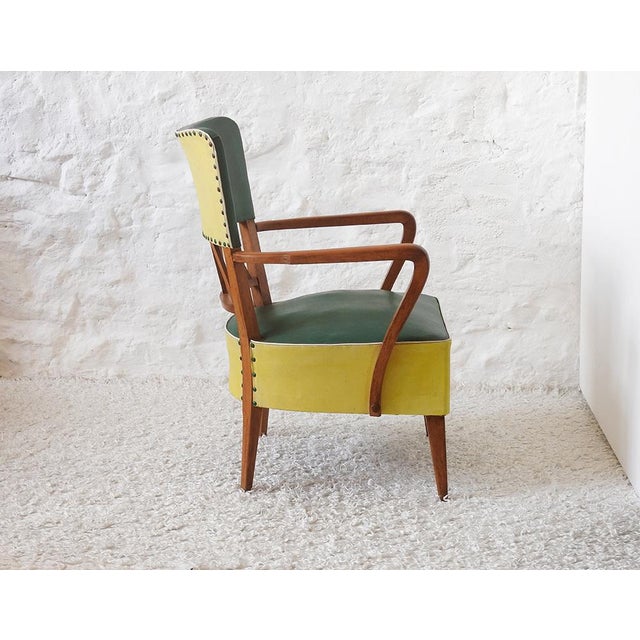 Brown Rockabilly Beech Armchair, 1950s For Sale - Image 8 of 15