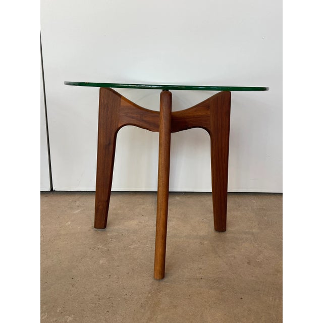 Mid-Century Modern Mid-Century Modern Adrian Pearsall Glass Top End Tables, Unsigned - Set of 2 For Sale - Image 3 of 13