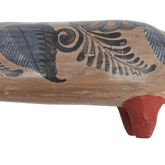 Mid-Century Tonalá Pottery Dachshund Folk Art Sculpture 13" Mexico For Sale - Image 12 of 17