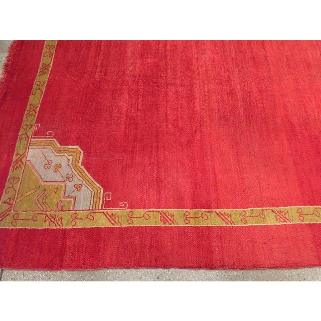 Early 20th Century Galerie Shabab Collection Early 20th Century Turkish Oushak Room Size Carpet For Sale - Image 5 of 8