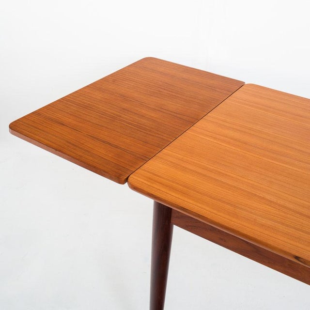 1960s Scandinavian Style Teak Dining Table with Extensions, France, 1960s For Sale - Image 5 of 15