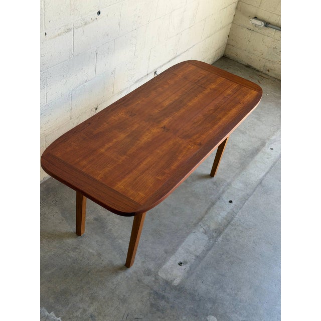 Mid-Century Modern Danish Mid Century Modern Teak Coffee Table With Lower Shelf 1960s For Sale - Image 3 of 9
