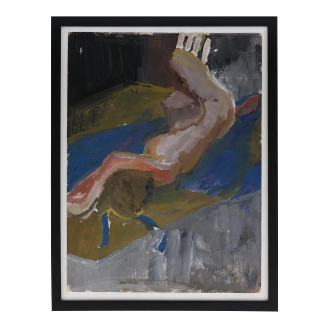 Framed Figurative Reclining Woman For Sale