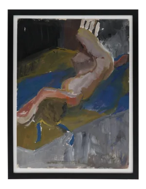 Framed Figurative Reclining Woman