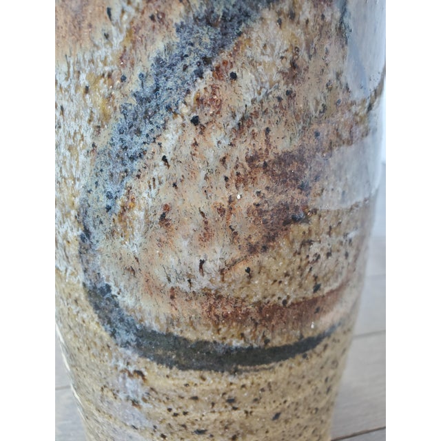 Beautiful 1970s Handmade Clay Vase For Sale - Image 4 of 6