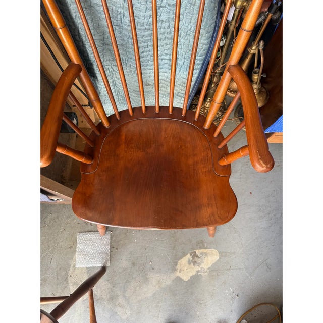 Authentic Stickley Sold Wood 6 Spindle-Back Windsor Chairs For Sale - Image 10 of 13