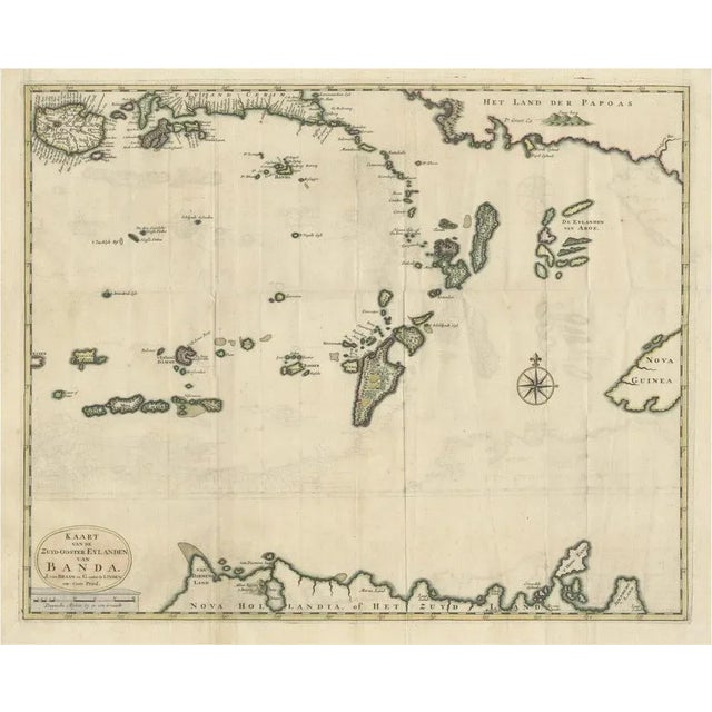 Antique Map of the Banda Islands and Indonesia and Northern Australia For Sale - Image 6 of 6