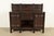 An exceptional antique Mission or Arts & Crafts period strap hinge eight-leg sideboard, buffet server, or bar cabinet In...