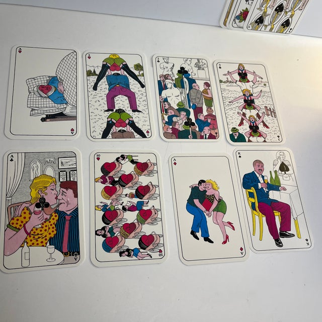 Vintage Bawdy Playing Cards Set/54 For Sale In New York - Image 6 of 6