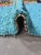 Turquoise Handwoven Berber Wool Rug - 9 X 6.1 Ft For Sale - Image 4 of 9