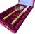 English Vintage Solid Brass Magnifying Glass and Letter Opener Set in Red Velvet Case For Sale - Image 3 of 10