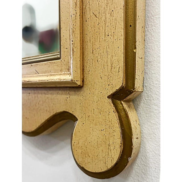 Wood French Neoclassical Style Wood Mirrors, 1960s American Made-A Pair For Sale - Image 7 of 9