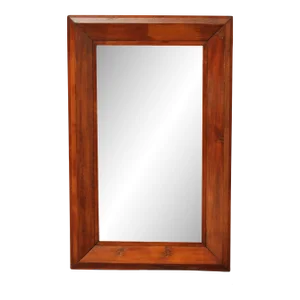 Large Antique Ogee Carved Pine Mirror