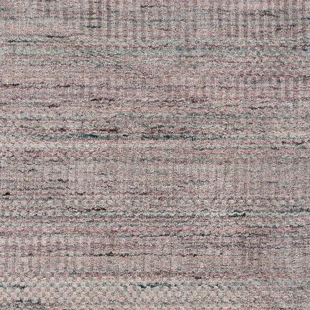 Pink Simplicity Pink Turquoise Contemporary Handwoven Rug 8' X 9'9 For Sale - Image 8 of 11