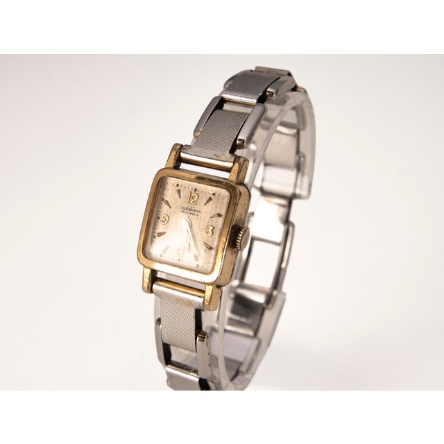 Beige Vintage Automatic Womens Wristwatch from Junghans, Germany, 1950 For Sale - Image 8 of 13