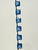 Art Deco Antique Czech Glass 1920s Art Deco Cascading Sterling Silver Prong Set Blue Necklace For Sale - Image 3 of 10