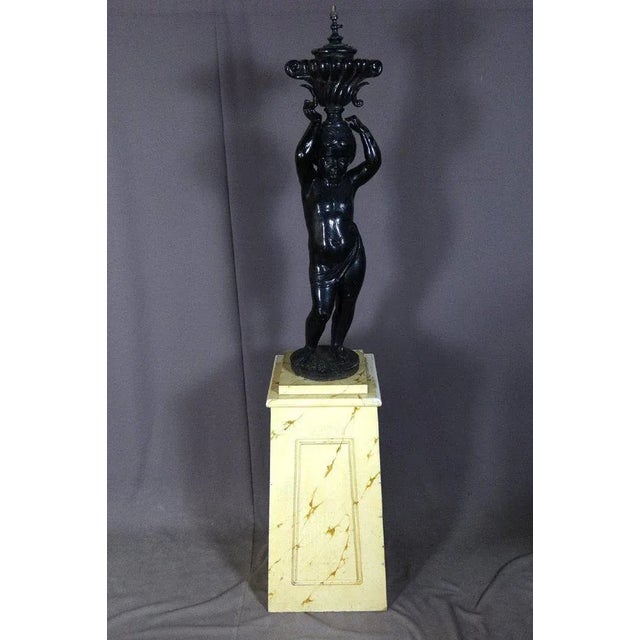 Cast Iron Statue by Jean Jacques Ducel For Sale - Image 9 of 11
