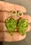 Green Natural Peridot Briolette and Diamond Hanging Earrings 18 Karat Yellow Gold For Sale - Image 8 of 18