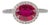 2.8Ct Madagascar Ruby Ring With Natural Diamond Accents: Solid 14k Gold, Size 6.75 For Sale