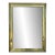 20th Century French Brass Bistro Wall Mirror For Sale
