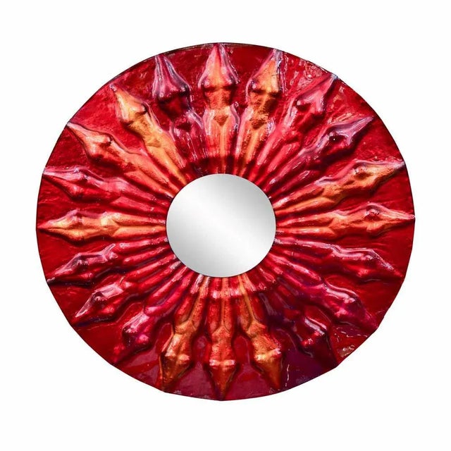 Glass Art Mirror by Massimiliano Luzzi For Sale - Image 6 of 6