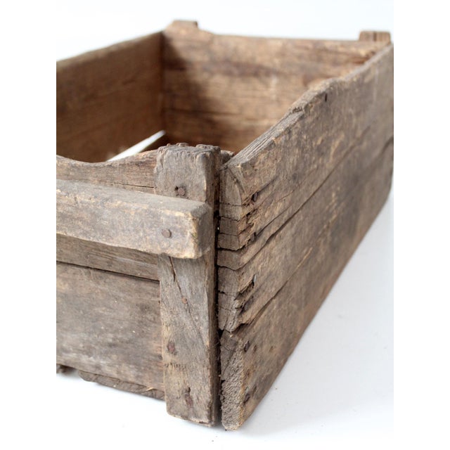 Antique Wood Farm Crate For Sale - Image 13 of 18