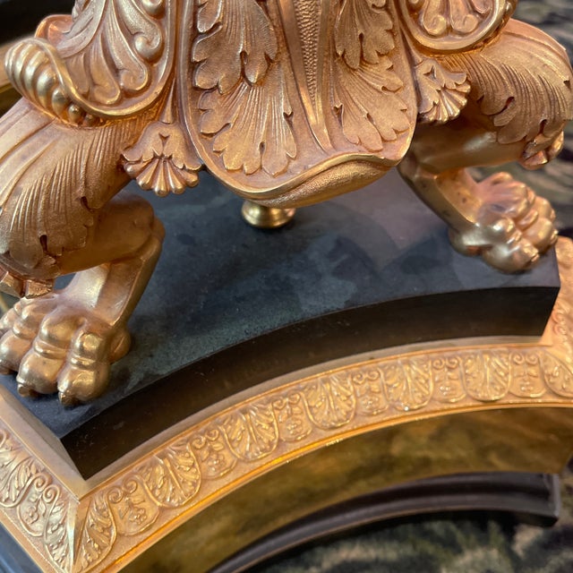 Bronze Early 20th Century French Empire Bronze Lamps - a Pair For Sale - Image 8 of 11