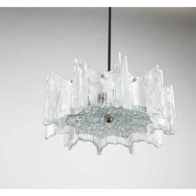 Vienna Ice Glass Star Chandelier by J. T. Kalmar for Kalmar, Austria, 1960s For Sale - Image 6 of 18
