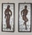 Pair Mid-Century Modern Hand-Carved Wood Figural Relief Wall Panels on Shimmering Capiz Shell Grounds For Sale - Image 11 of 18