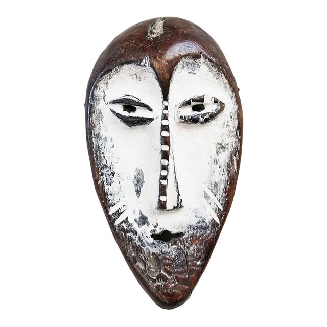 Vintage Mid 20th Century Tribal Lega Mask For Sale