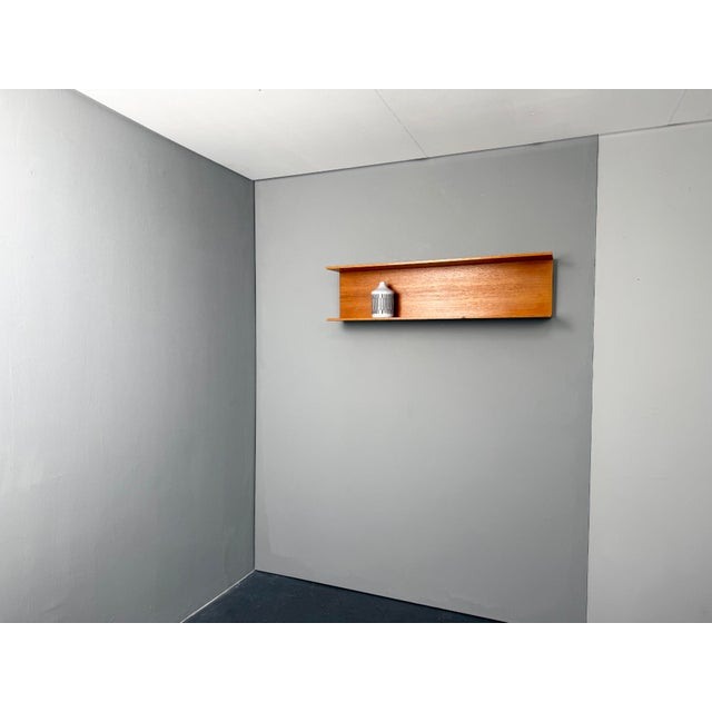 Teak Wall Shelf by Walter Wirz for Wilhelm Renz, 1960s For Sale - Image 10 of 10