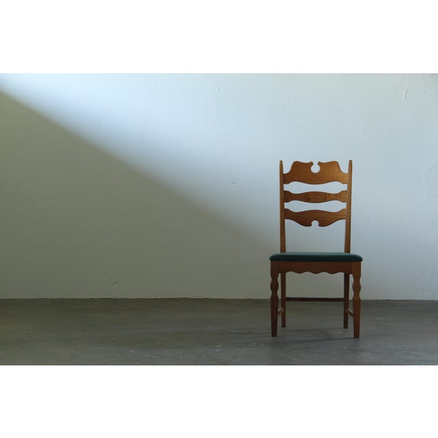Vintage Razorblade High Back Dining Chairs by Henning Kjærnulf, Denmark, 1960s, Set of 6 For Sale - Image 6 of 18