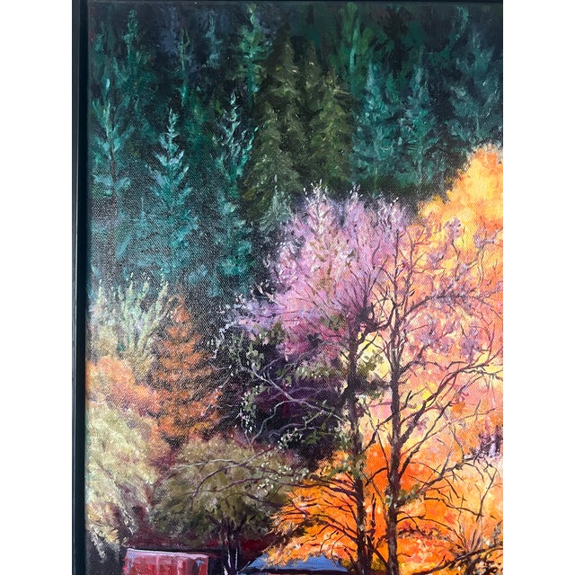 Contemporary Steve Schaaf Contemporary Autumn Reflection For Sale - Image 3 of 10