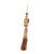 Liuli Crystal Glass Fengshui Fortune Orange Pixiu Decor Tassel For Sale - Image 4 of 4