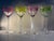 Elegant crystal wine glasses- set of 4- in their original boxes. Original quality control cards. Beautifully visual....