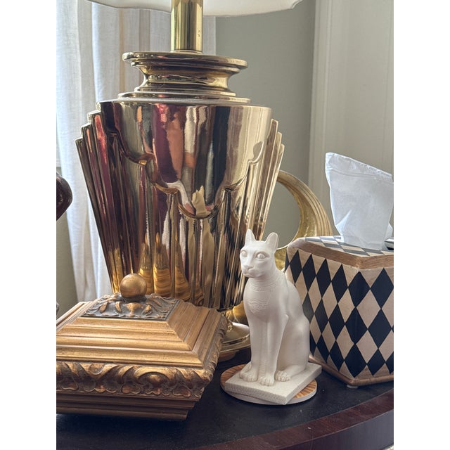 African 1995 Made in Italy Arnoldo Gianelli Statue of Bastet For Sale - Image 3 of 13