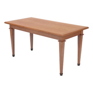 A French Oak Library Table, in the Manner of Jacques Adnet, C. 1940. For Sale