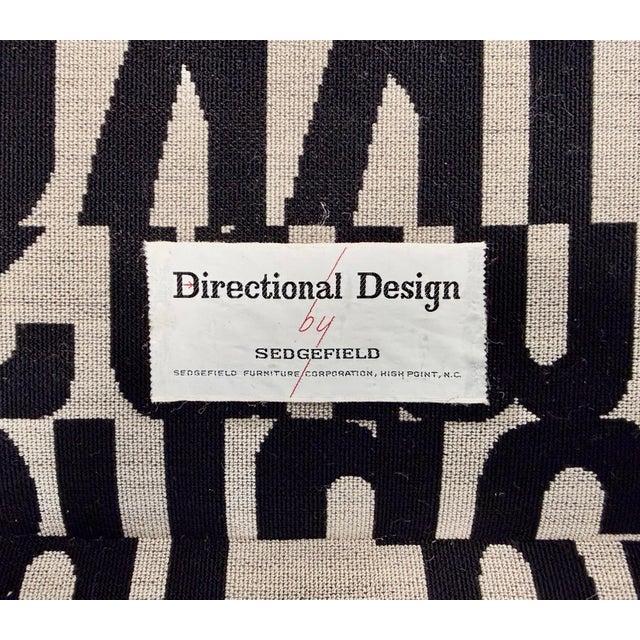Vintage Directional Design by Sedgefield Milo Baughman / Paul McCobb Style Sofa Restored For Sale - Image 11 of 12