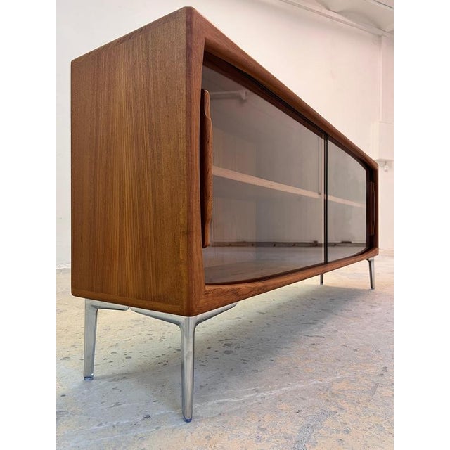 Display Sideboard in Teak with Chrome Feet from Dyrlund For Sale - Image 11 of 11