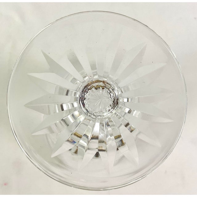 Traditional 1980s Waterford, Crystal of Ireland, Lismore, 7 Inch High, 6 Ounce Wines - Set of Six For Sale - Image 3 of 8