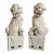 1960's White Ceramic Wai Ming Foo Dogs For Sale