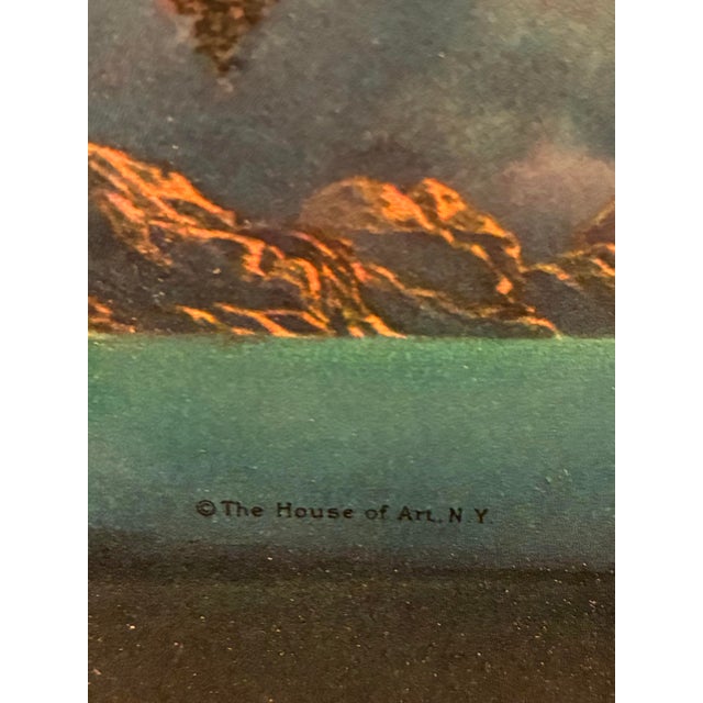 Early 20th Century “Daybreak” by Maxfield Parrish | Iconic Early 20th-Century Art Print, Original Frame For Sale - Image 5 of 9