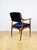 1970s Vintage Danish Office Armchair in Navy Blue, 1970s For Sale - Image 5 of 11