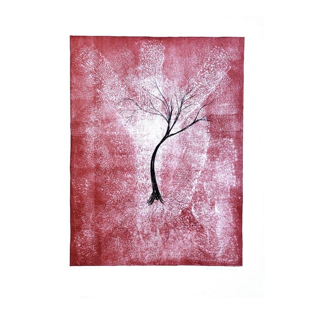 Tree - Original Lithograph by E. Conciatori - 1970s 1970s For Sale