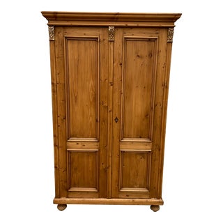 Early 1900s Swedish Pine Armoire For Sale