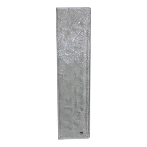 Mid-Century Murano Hand Cast Transparent Glass Panel